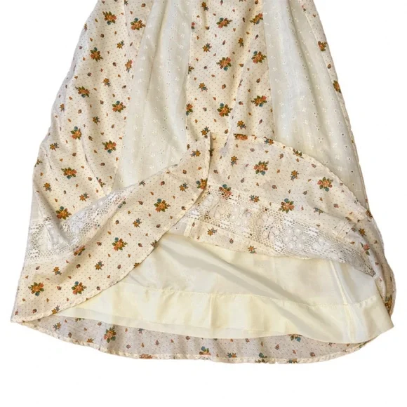 EUC Vintage Tumbleweeds Maxi Prairie Patchwork Skirt Size Small - Picture 11 of 12